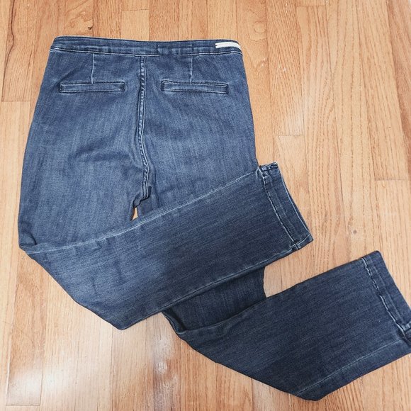 Pilcro and the Letterpress Dark Wash Side Zip High Rise Legging Jeans Size 27 - Picture 5 of 9